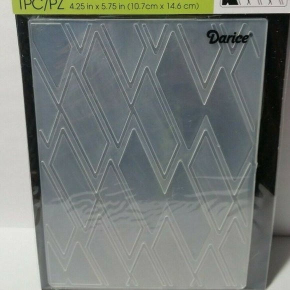 Darice Embossing Folder Rectangle Scrapbook Paper Crafts Card Making - Picture 3 of 6